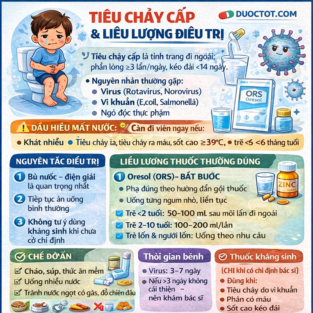 Bệnh tiêu chảy cấp ở trẻ em